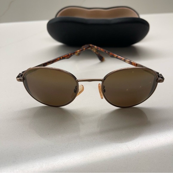 Rare Maui Jim Copper and tortoise framed polarized sunglasses - Picture 8 of 12